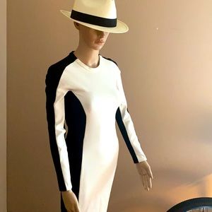 PhilipLim Black White Stretch Bodycon Dress 2 $525